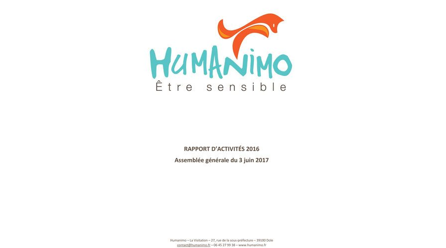 Rapport d'activités 2016